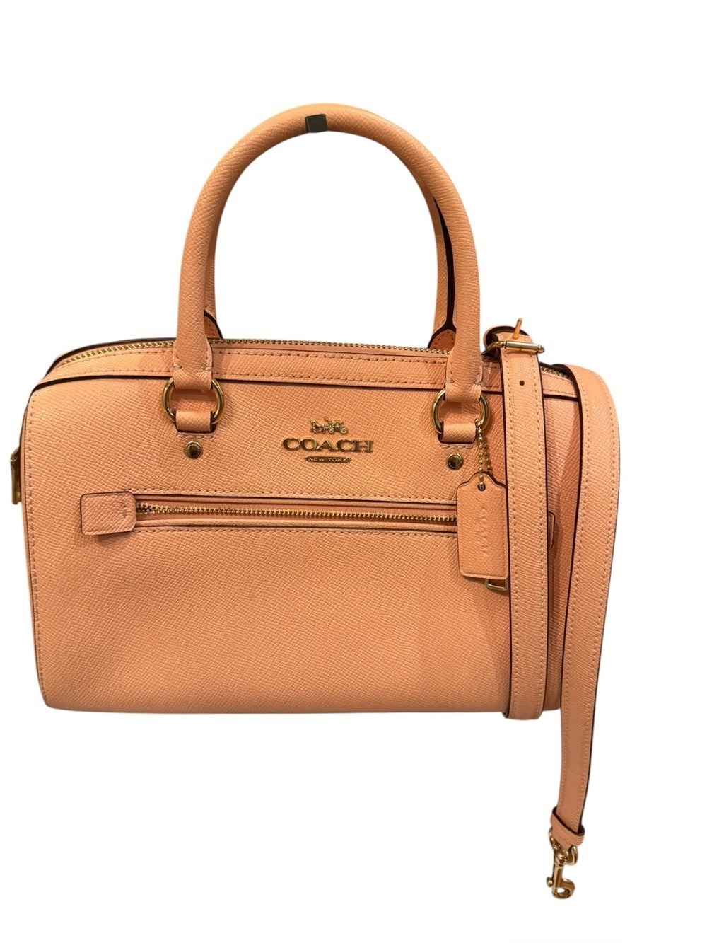Coach CrossGrain Faded Blush (Peach) Rowan 2022 EUC w/Crossbody
